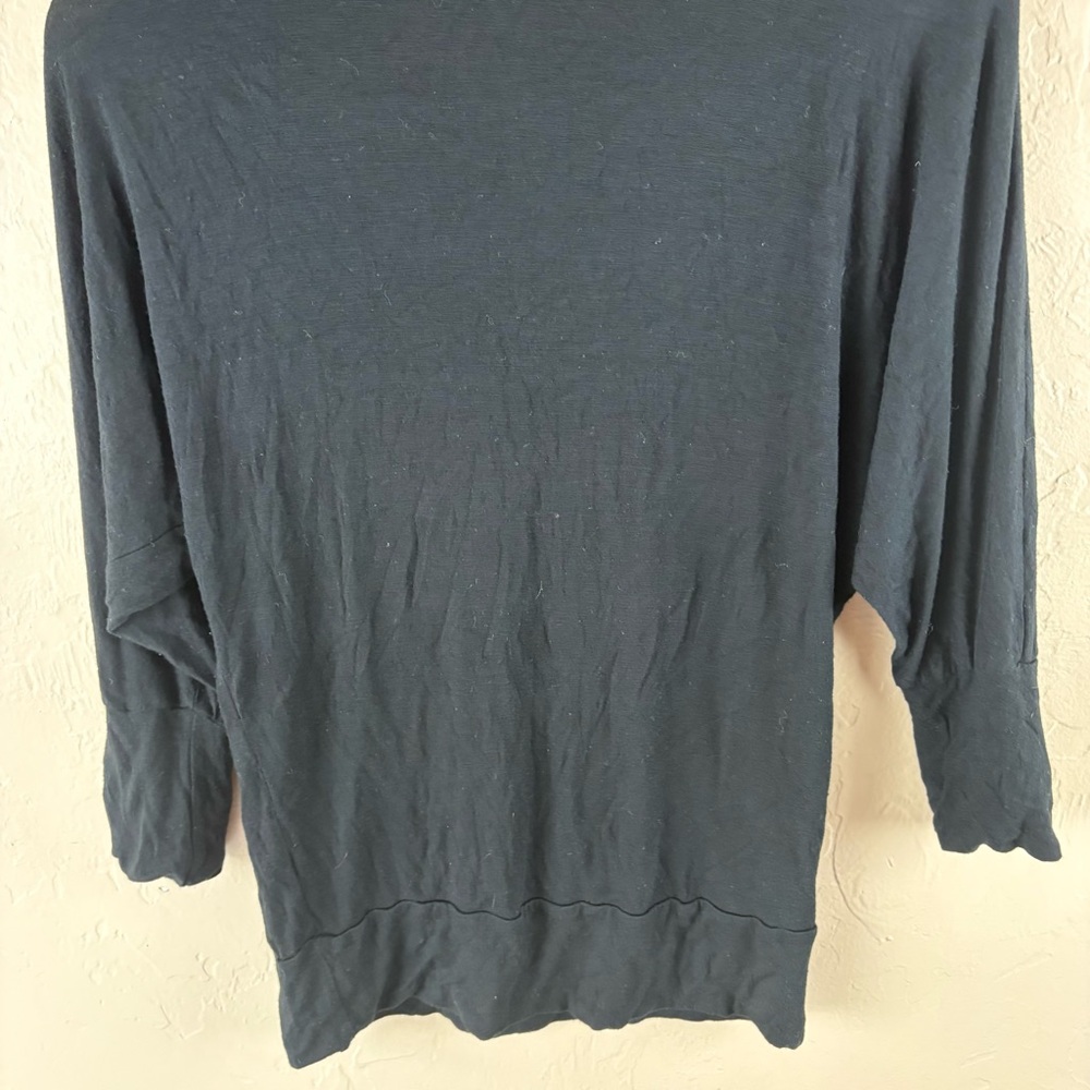 Zenana Outfitters Black Tee Dolman Sleeves Womens size medium - Picture 7 of 7